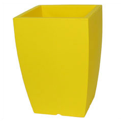 Vaso quadrado colorido - Amarelo